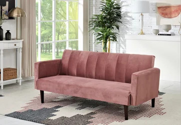 72'' Wide Velvet Tight Back Convertible Sofa with Storage | Wayfair North America