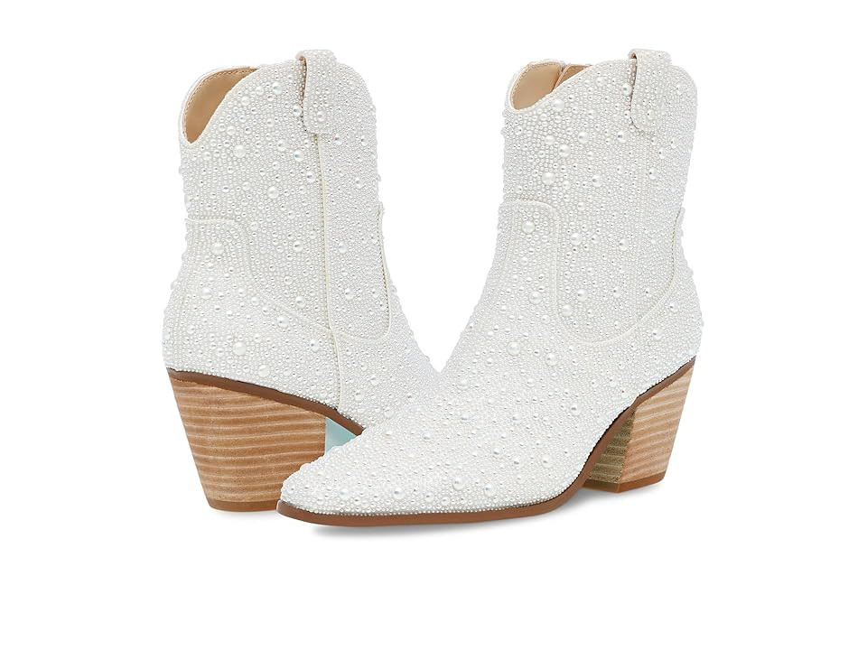 Blue by Betsey Johnson Diva Women's Shoes Pearl : 8.5 M, Fabric | Zappos