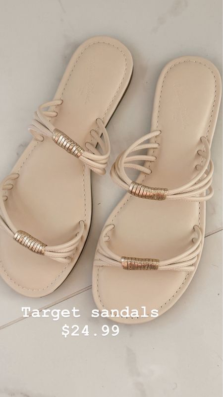 Cute and comfy target sandals under $25

#LTKstyletip #LTKshoecrush #LTKfindsunder50