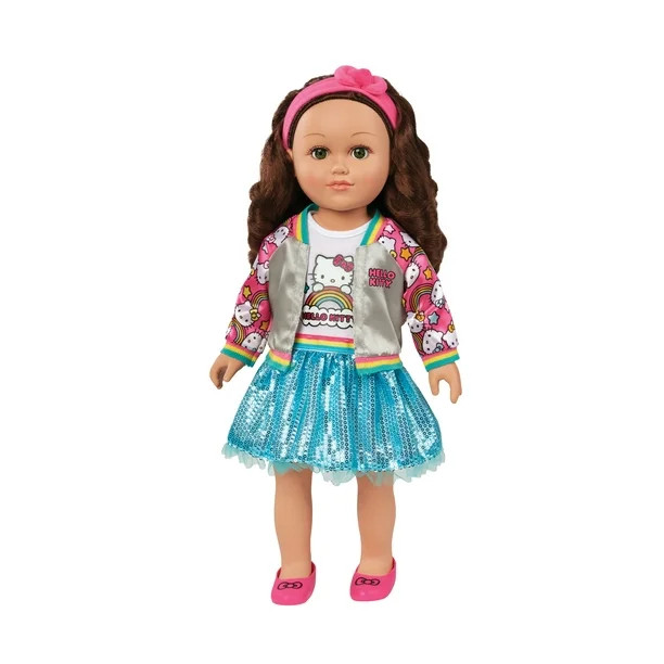 My Life As Poseable Hello Kitty Super Fan Brown Hair Fashion Doll - Walmart.com | Walmart (US)