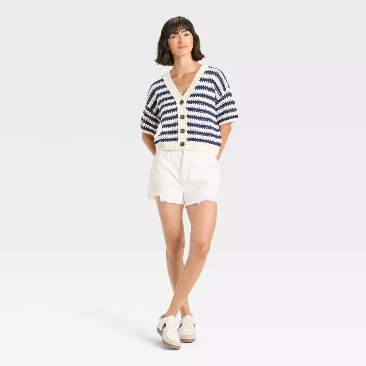 Women's Short Sleeve Button-Front Cardigan - Universal Thread™ | Target