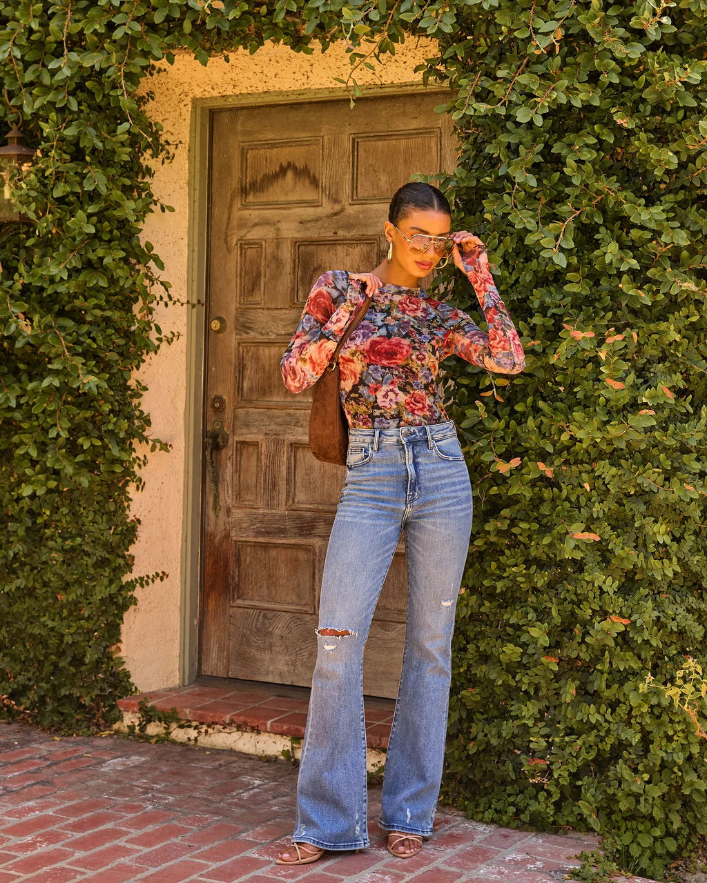 Ayla Super Stretch High Rise Flare Jeans | VICI