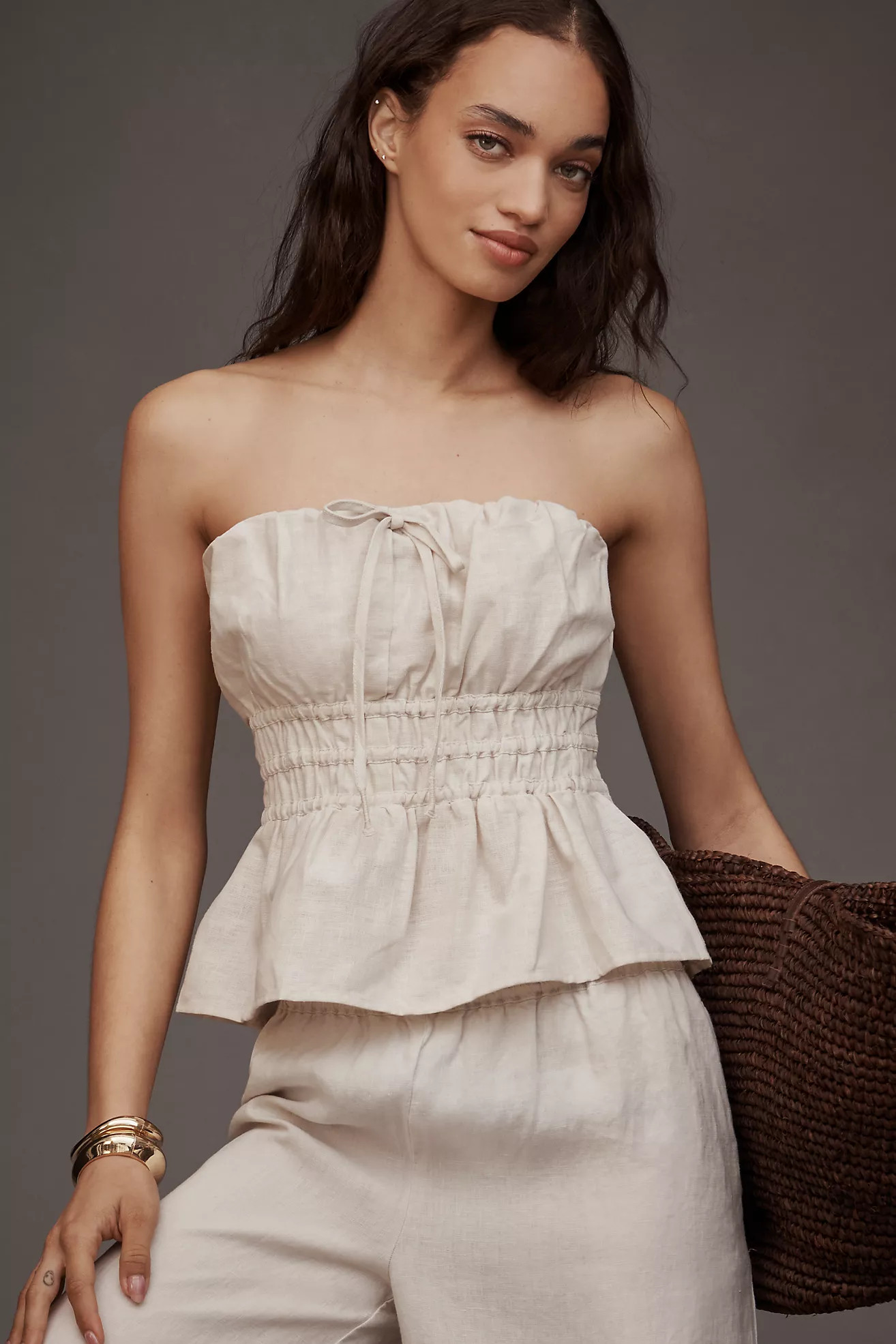 The Somerset Strapless Blouse | Anthropologie (US)