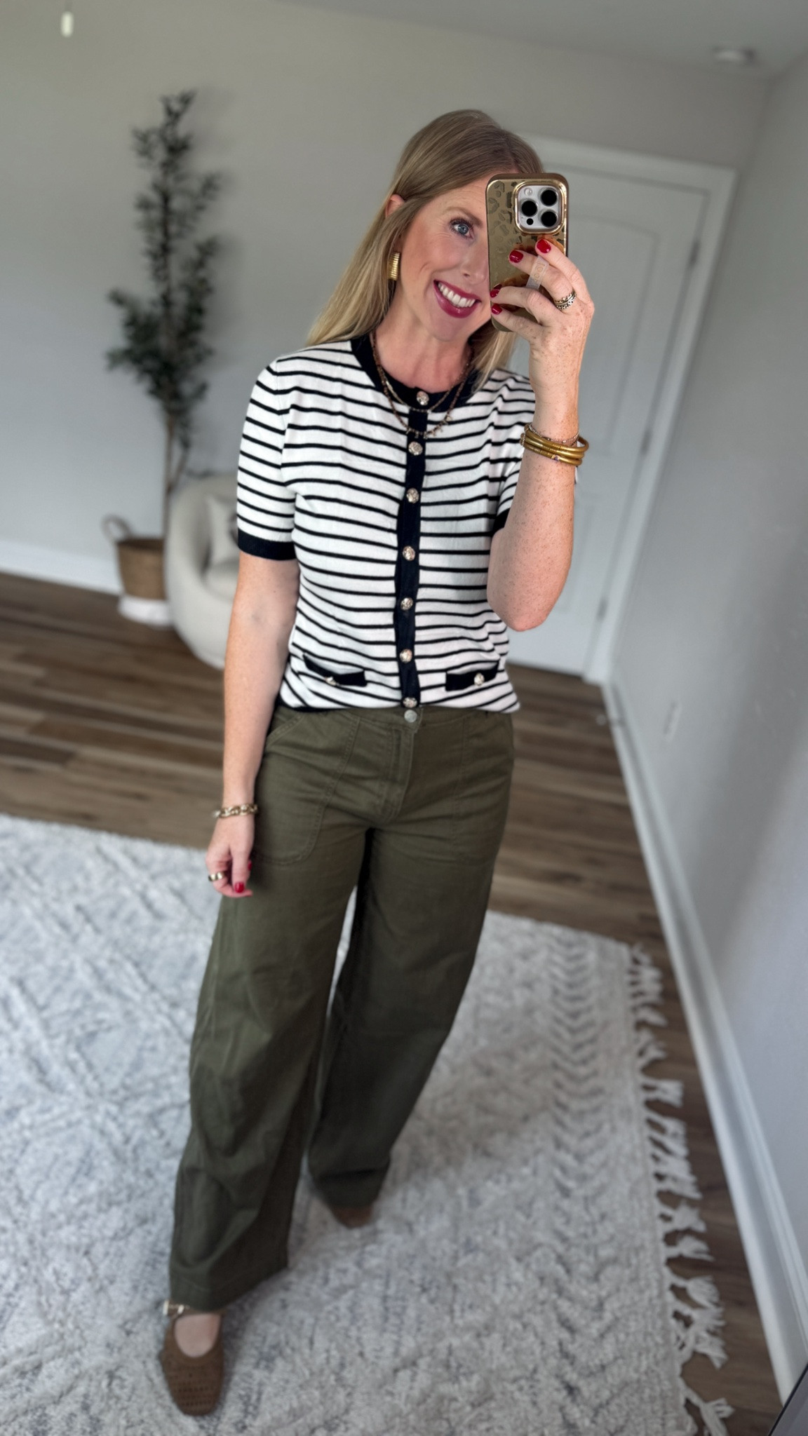 Daily try on, Walmart style, Walmart try on, striped cardigan, time and tru

#LTKootd