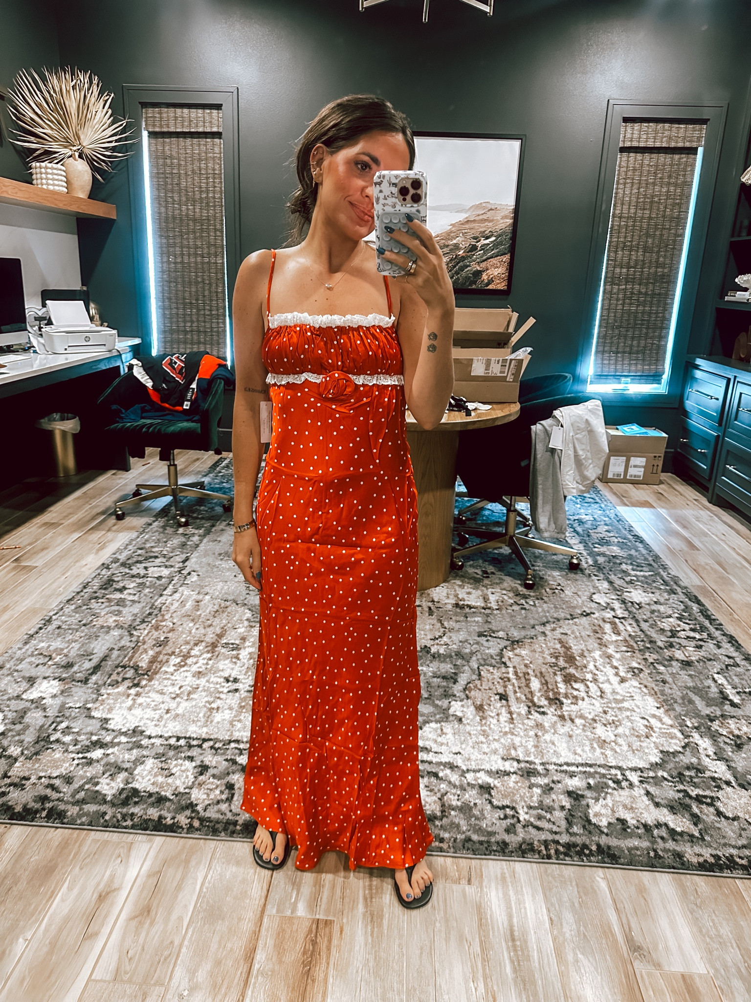 I love with this red dress! Size Xs 

#LTKstyletip
