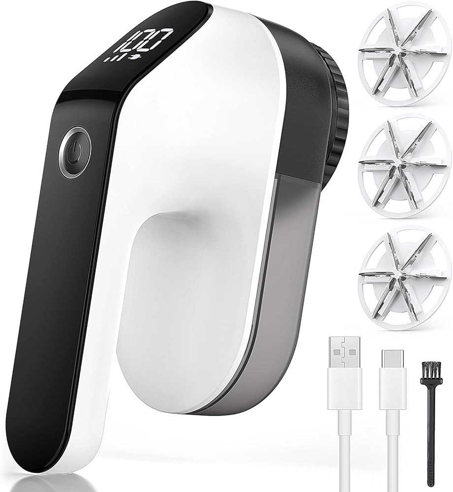 Coovee Quitapelusas Eléctrico,Quita Pelusas Ropa 3 Velocidades, Cuchilla de 6 Hojas, Pantalla LE... | Amazon (ES)