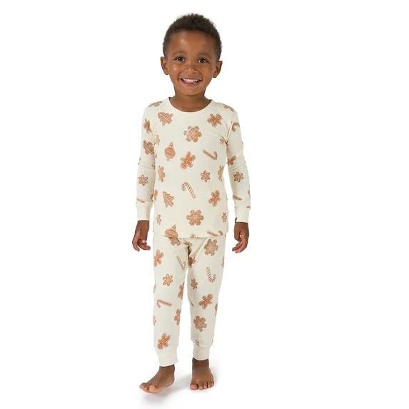 Modern Moments by Gerber Gender Neutral Tight Fitting Christmas Pajama Set, 2-Piece, Sizes 12 Mon... | Walmart (US)