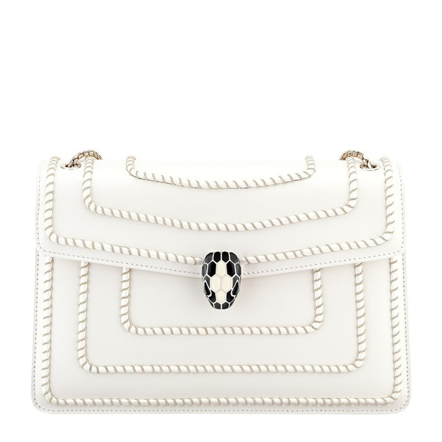 Bvlgari Serpenti Forever Woven Chain Leather Shoulder Bag | Jomashop.com & JomaDeals.com