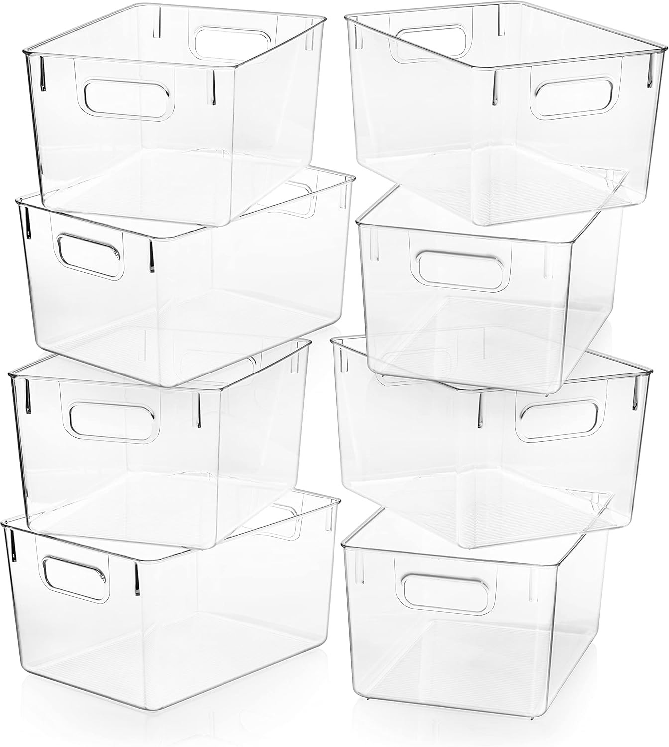 ClearSpace Plastic Storage Bins – Perfect Kitchen Organization or Pantry Storage – Fridge Org... | Amazon (US)