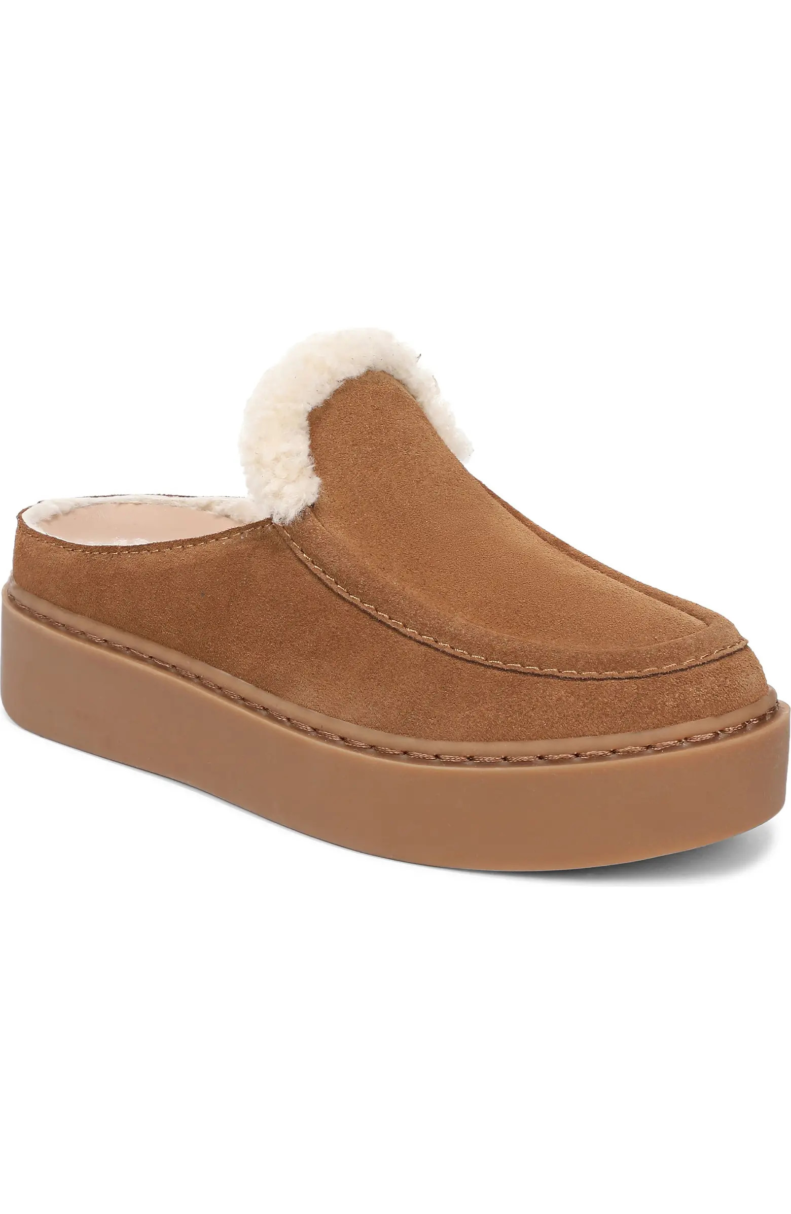 Sunny Genuine Shearling Lined Platform Clog (Women) | Nordstrom