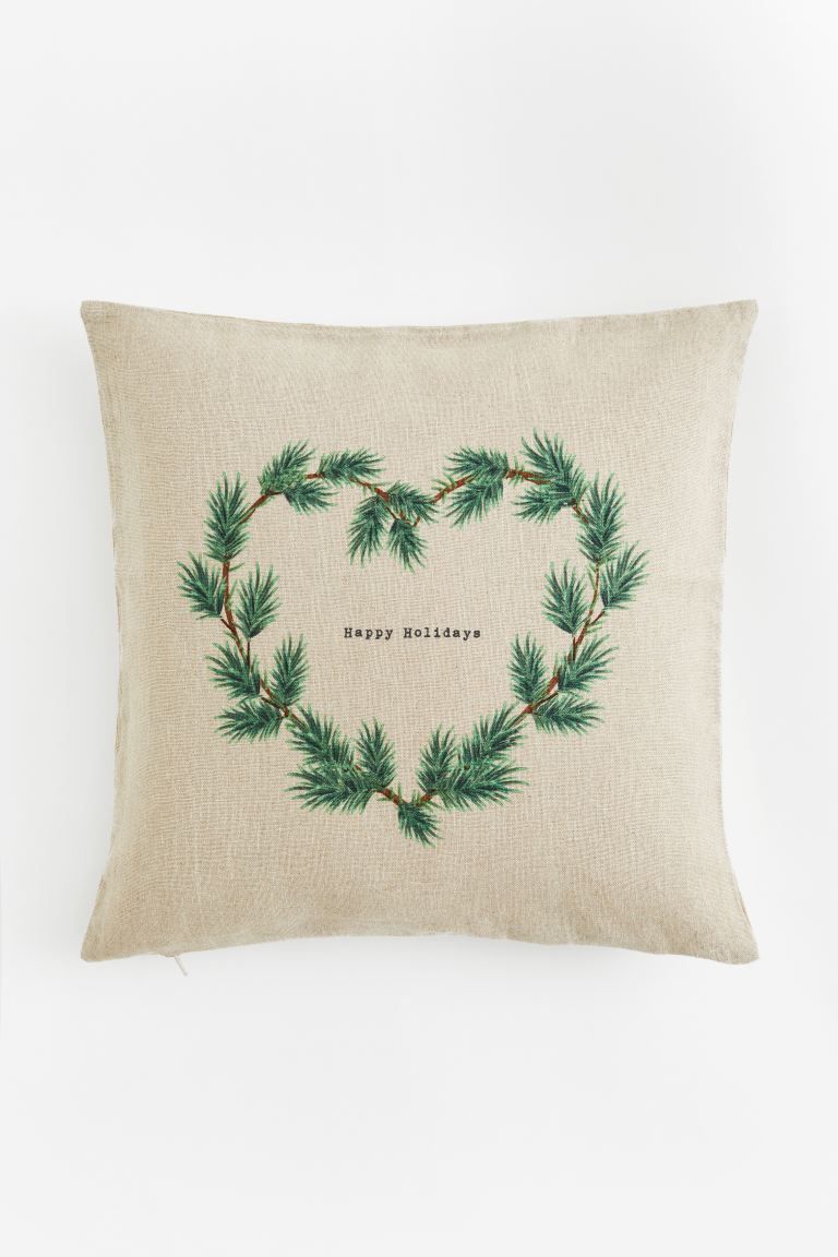 Linen-blend cushion cover | H&M (UK, MY, IN, SG, PH, TW, HK)