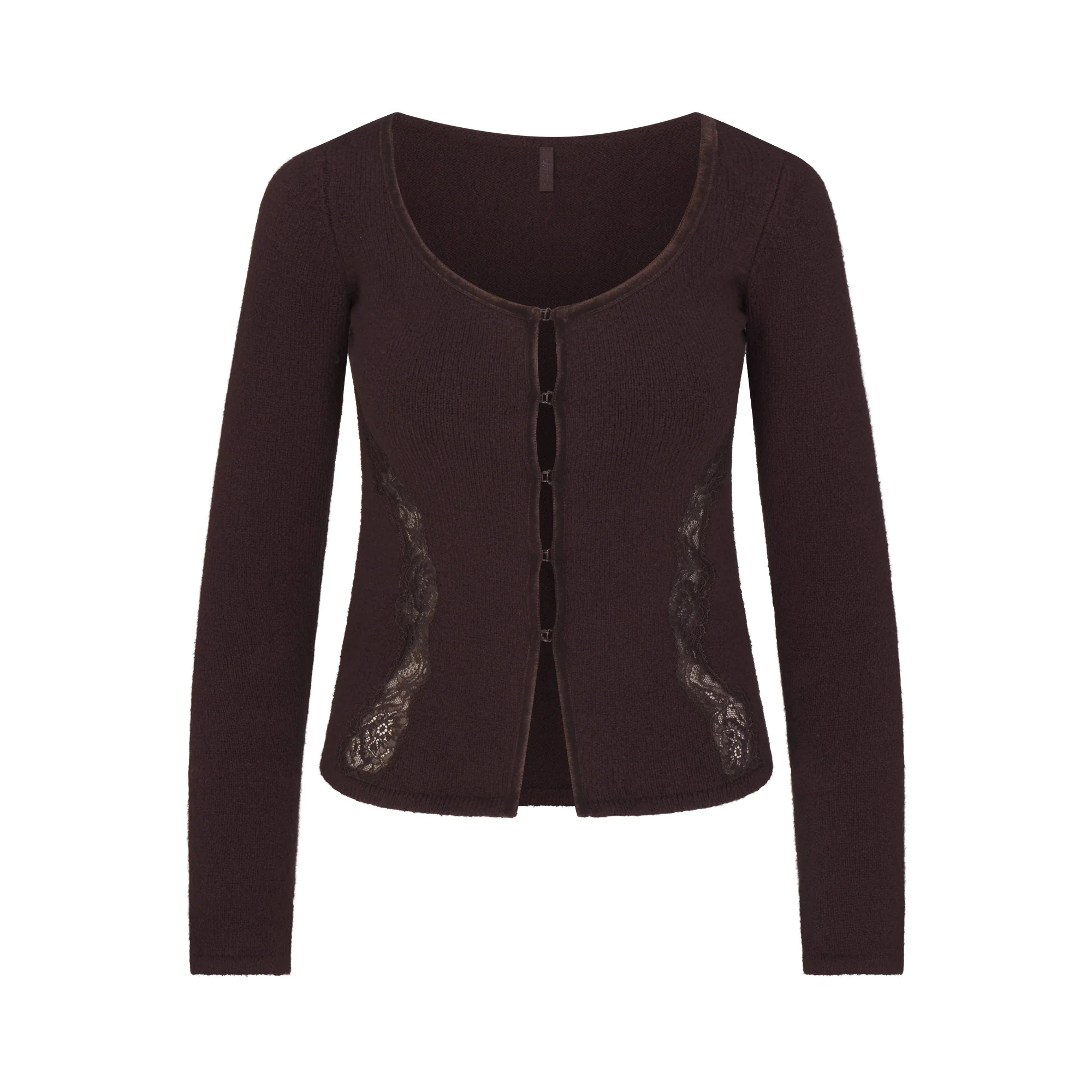LACE KNIT LONG SLEEVE CARDIGAN | SKIMS (US)