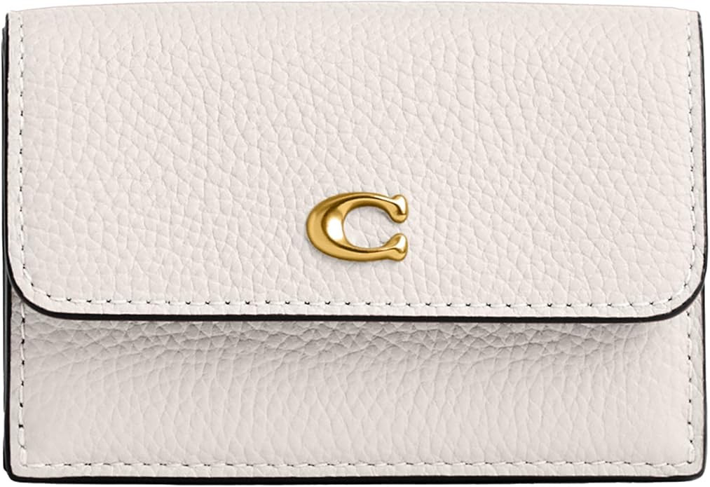 Coach Polished Pebble Leather Essential Mini Trifold Wallet | Amazon (US)