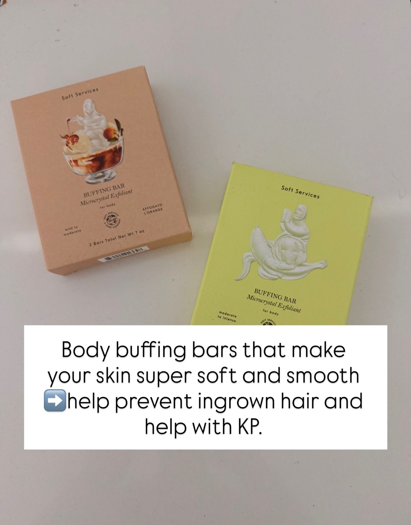 the smooth skin secret. these buffing bars leave your skin insanely soft, help prevent ingrowns, and are a game changer for KP

body exfoliator, buffing bar, smooth skin, keratosis pilaris, ingrown hair prevention, body care routine, shower routine, skincare body, soft skin, beauty finds, annabrstyle 

#LTKgrwm #LTKselfcare #LTKBeauty