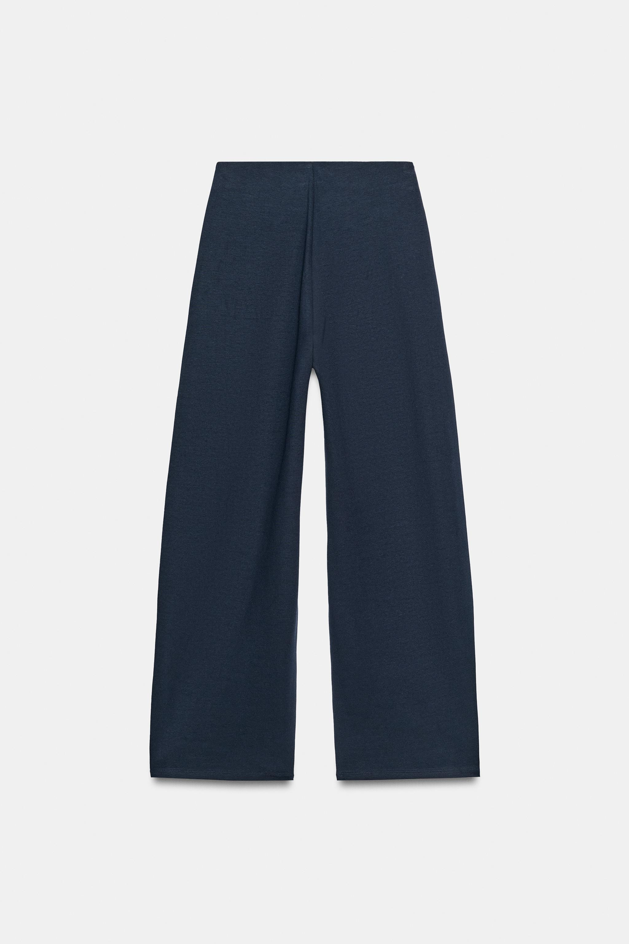 Model height: 174 cmPants crafted from stretchy, flexible knit fabric with a compact, plush, and ... | Zara US