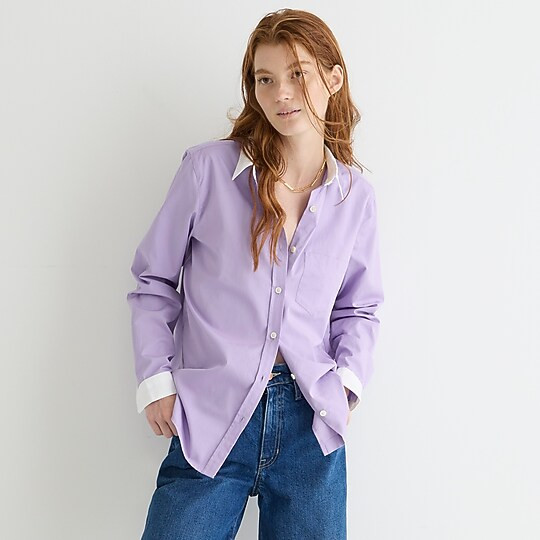 Limited-edition Marie Marot X J.Crew shirt in Thomas Mason® cotton poplin | J. Crew US