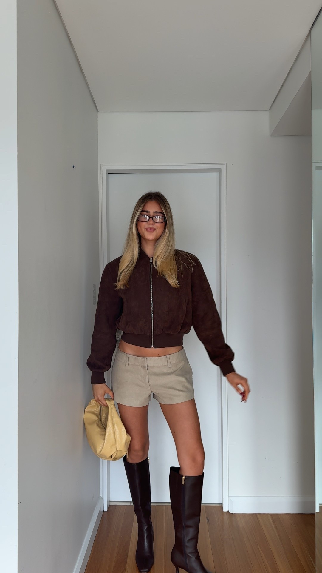 Outfit linked! I wear a small in the Jacket and 10 in the shorts xx bag is Zara from ages ago 

#LTKaustralia #LTKwinter