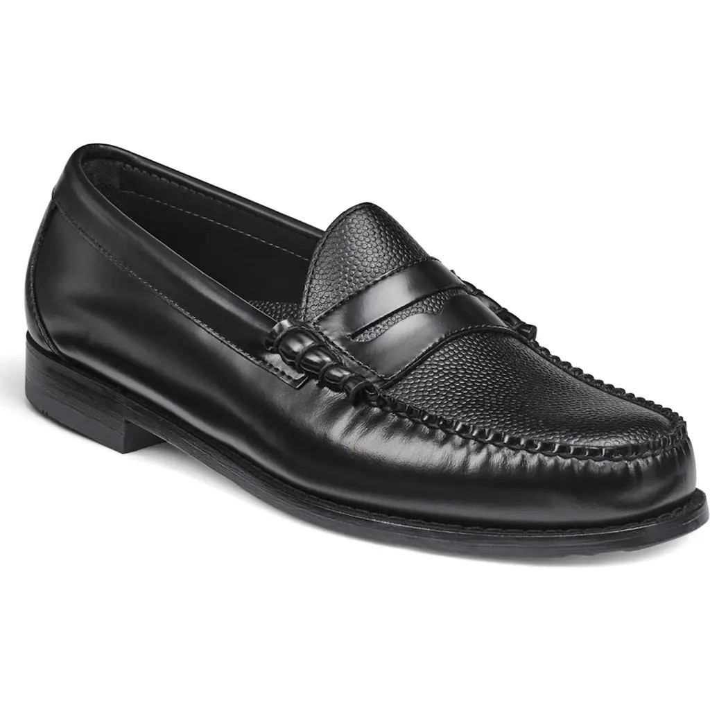 G.H.BASS x Reigning Champ Larson Weejuns Penny Loafer in Black at Nordstrom, Size 11 | Nordstrom