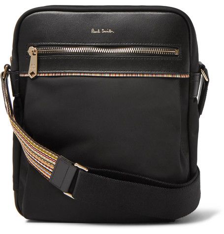 Paul Smith - Webbing and Leather-Trimmed Shell Messenger Bag | Mr Porter US