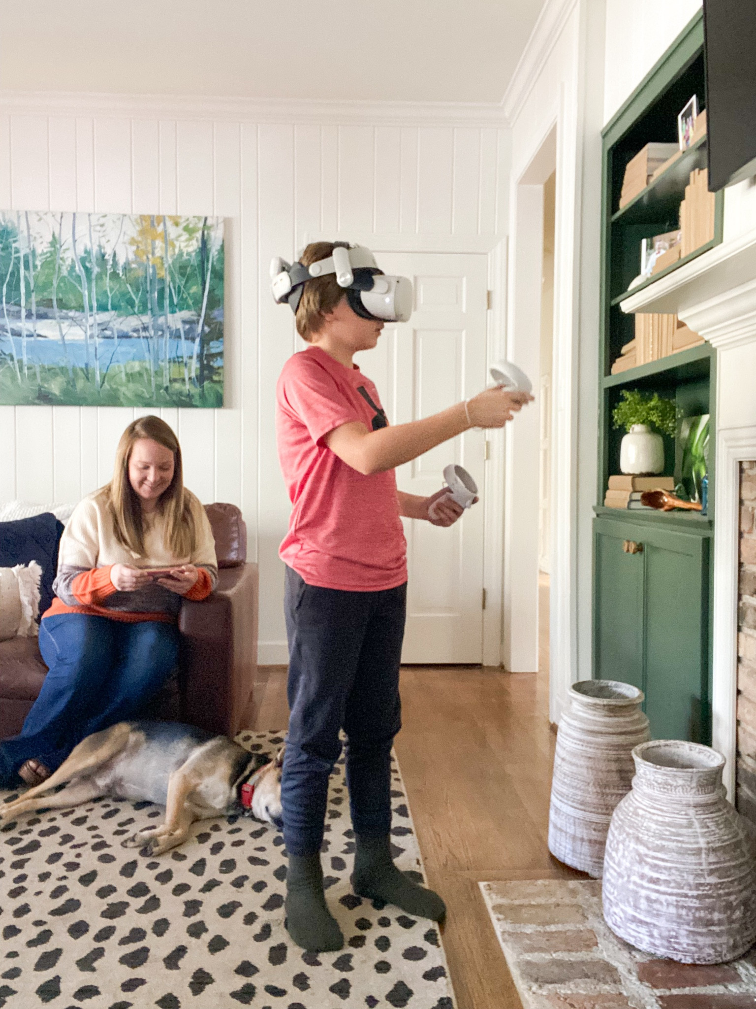 Oculus. Can’t stop, won’t stop! He loves this thing & I love that he is loving his body. I can also cast to my phone and watch him play. 

#LTKkids #LTKGiftGuide #LTKfamily