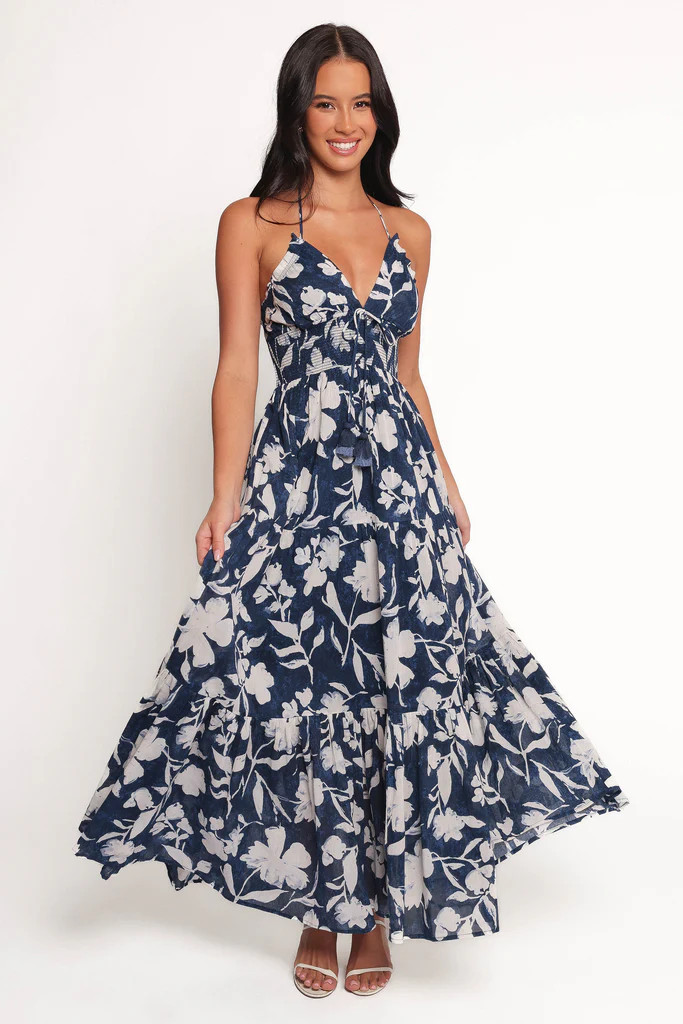 Coralie Maxi Dress - Navy Peony | Petal & Pup (US)