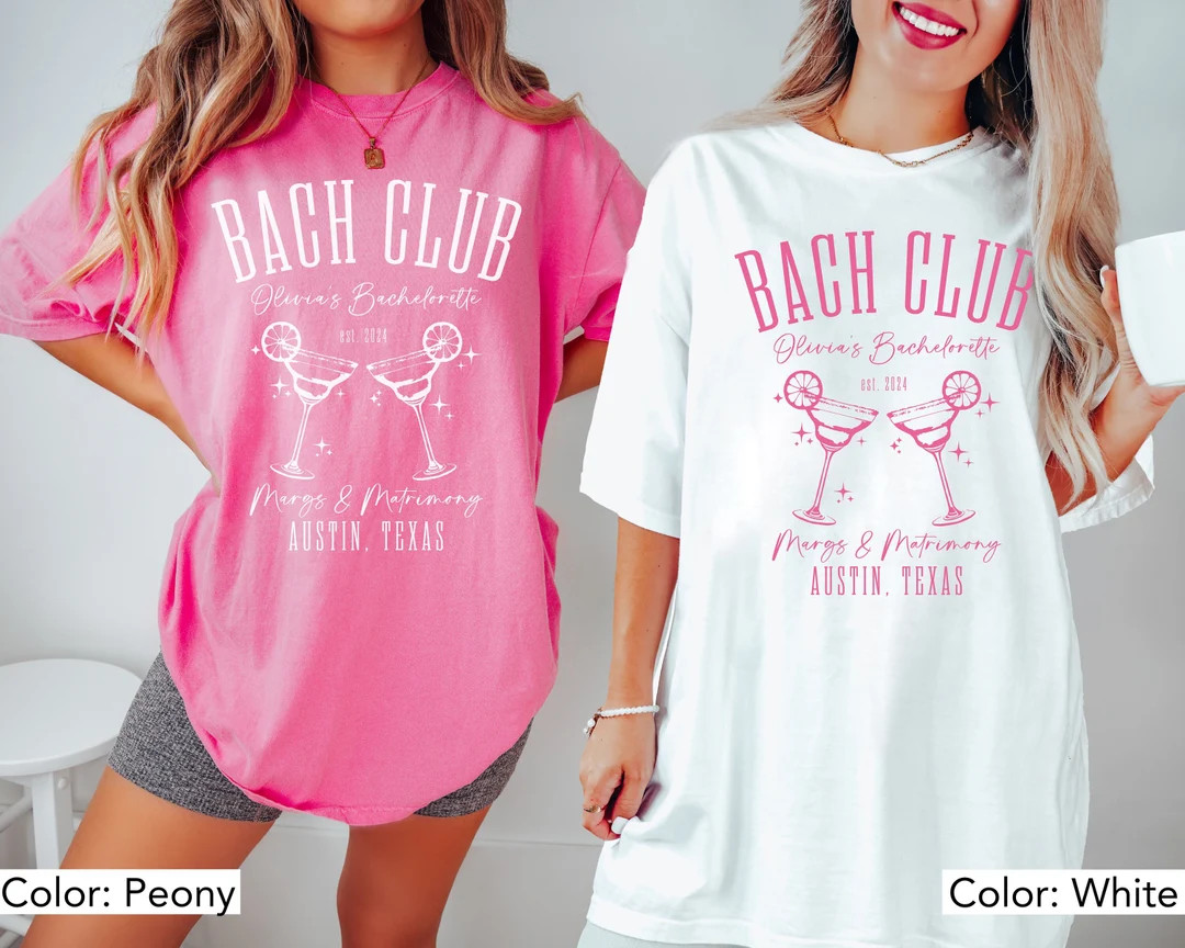 Margs and Matrimony Bachelorette Party Shirt Custom Location Last Fiesta Bach Personalized Beach ... | Etsy (US)