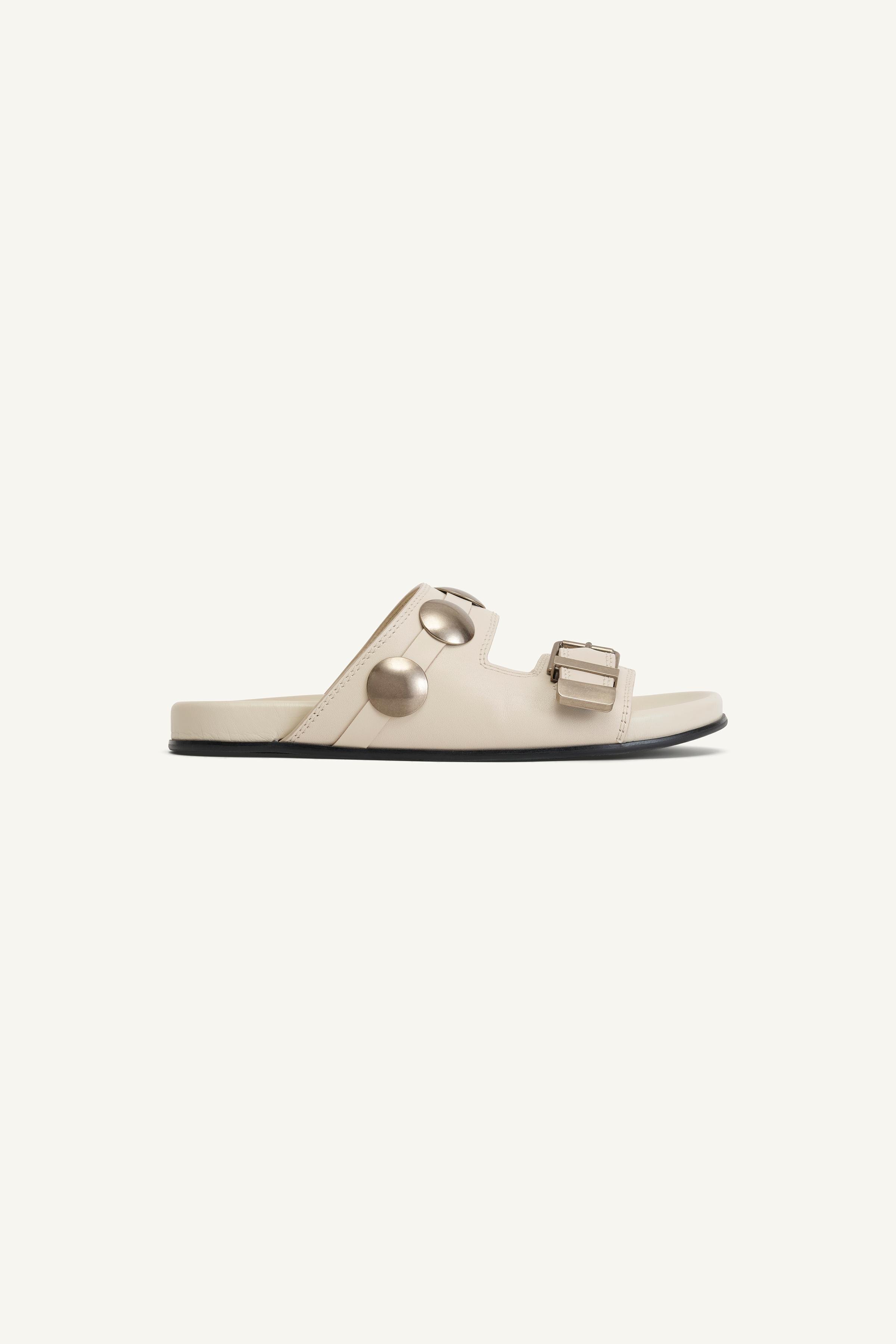 LTHR STUDDED SANDALS 14 | Zara US