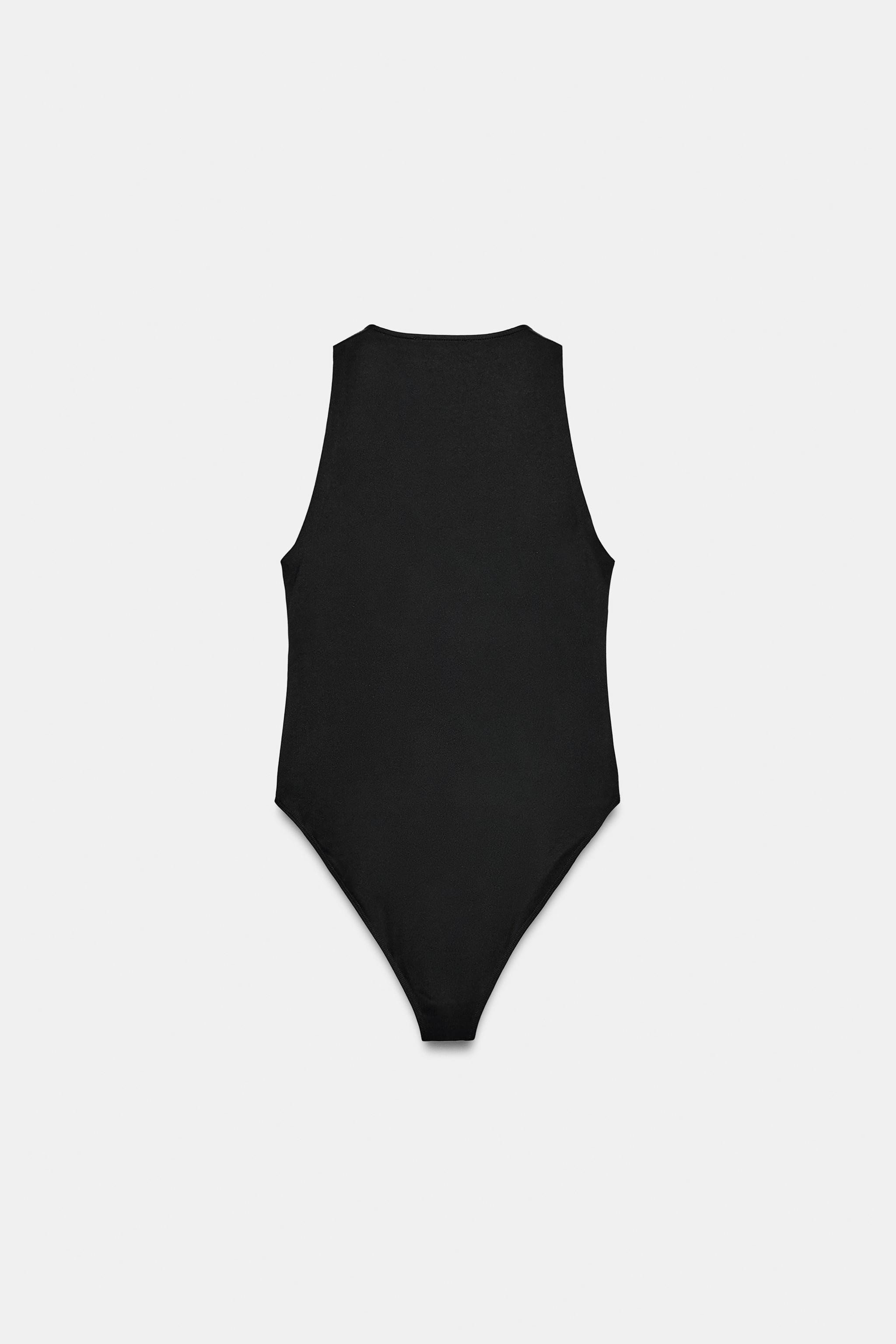 HALTER NECK POLYAMIDE BODYSUIT | Zara US