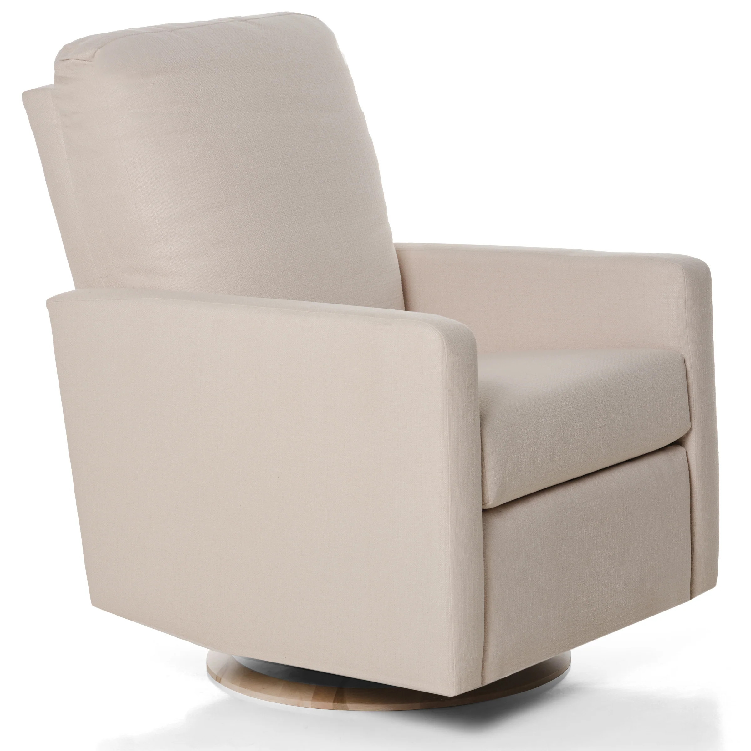 DREW – Gliding Swivel Nursery Recliner - High Performance Ecru | Oilo Studio