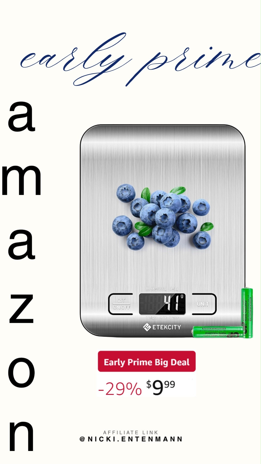 Precision meets simplicity with Etekcity Food Kitchen Scale crafted for everyday cooking brilliance. Perfect for portion control and recipes, it blends accuracy, ease, and confidence seamlessly. #etekcity #foodscale #kitchenessentials #cookingtools #mealprep #healthyliving #amazonfinds #shoppingdeal #digitalscale #weighingtools ⚖️🥗✨ 

 #LTKfoodie #LTKHome #LTKSaleAlert