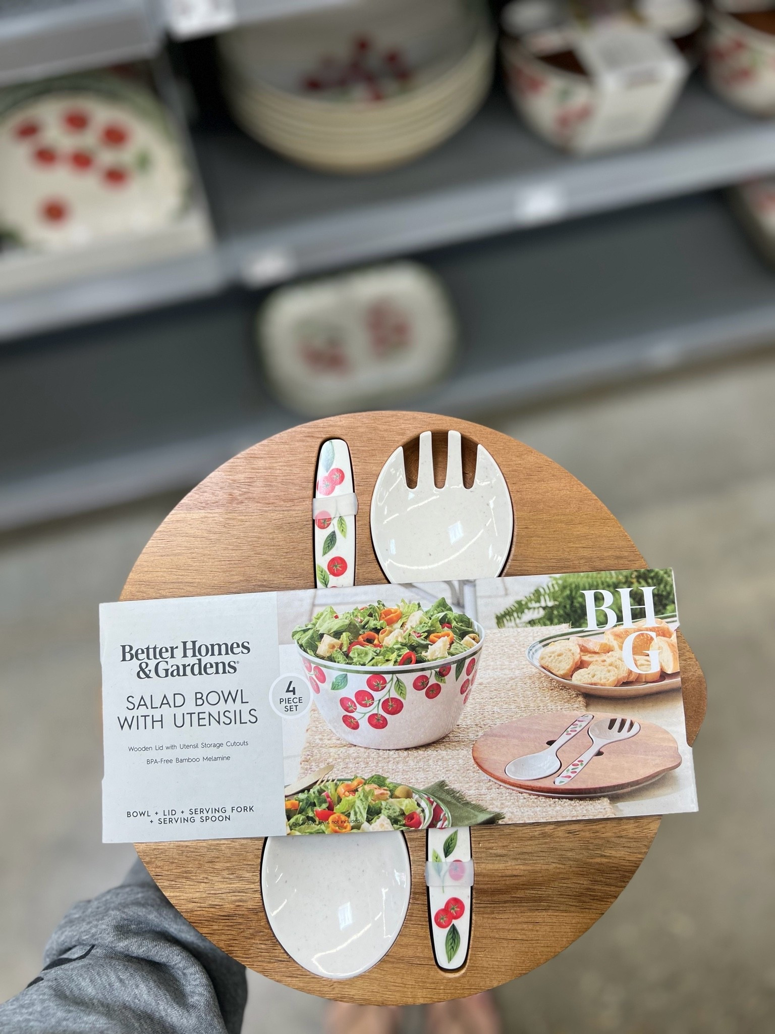 Summer is around the corner and this Better Homes and Gardens Bamboo Melamine Tomato Salad Bowl with Acacia Wood Lid and Utensil Set is a must! More designs are available. Perfect for outdoor dinners.

#LTKfoodie #LTKSeasonal #LTKHome