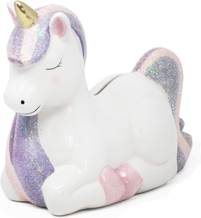 Hapinest Ceramic Unicorn Piggy Bank Gifts for Girls | Amazon (US)