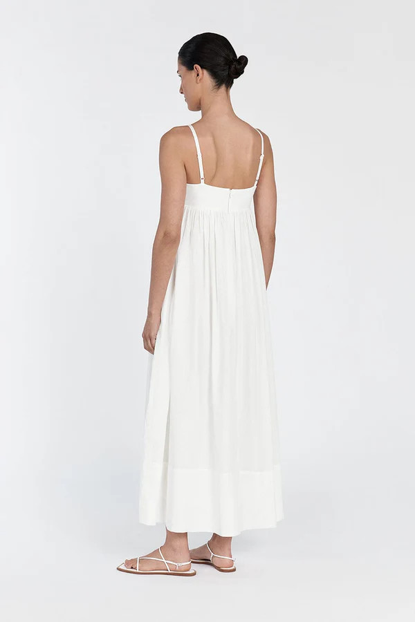 MAEVE WHITE MIDI DRESS | DISSH