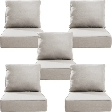 Bellefurn Outdoor Deep Seat Cushion 24 X 24 X 6 inch for Patio Furniture,Outdoor Chair Cushions Waterproof & Fade Resistant Patio Furniture Cushions for Wicker Chair, Sofa, Couch | Walmart (US)