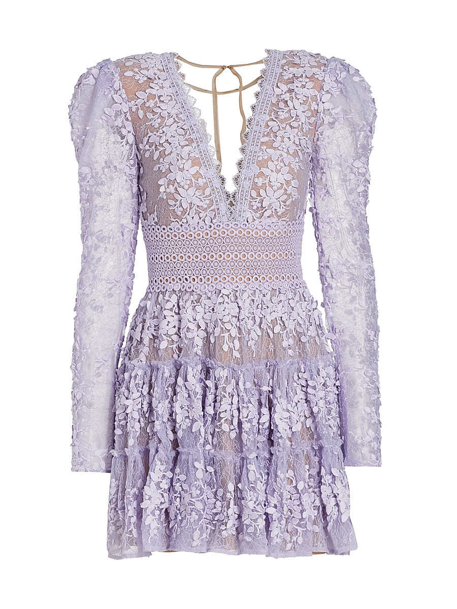 Women's Megan Minidress - Lavender - Size Small | Saks Fifth Avenue