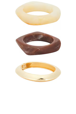 Lovers and Friends Brennan Bracelet Set in Brown/gold from Revolve.com | Revolve Clothing (Global)