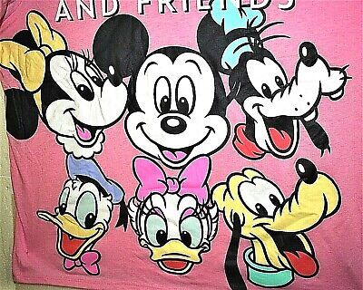 Disney Mickey Mouse & Friends Pink T-Shirt Women's New NOS XS (Runs Large) | eBay US