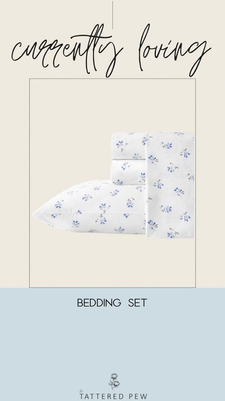 This sheet set is so adorable! I think the little flowers are darling, and they’re blue and white - my favorite!

#LTKFind #LTKU #LTKhome