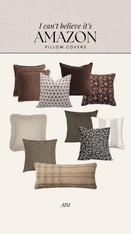 Amazing Pillow Covers! 

Amazon finds, Amazon favorites, pillow covers, affordable finds, neutral home decor, brown pillow cover, trending pillow cover, floral pillow cover, pattern pillow cover 

#LTKfindsunder50 #LTKhome