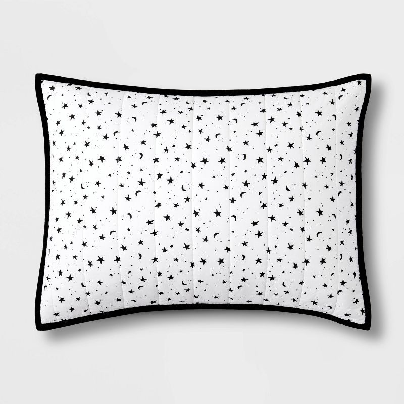 Star Cotton Sham Black - Pillowfort™ | Target