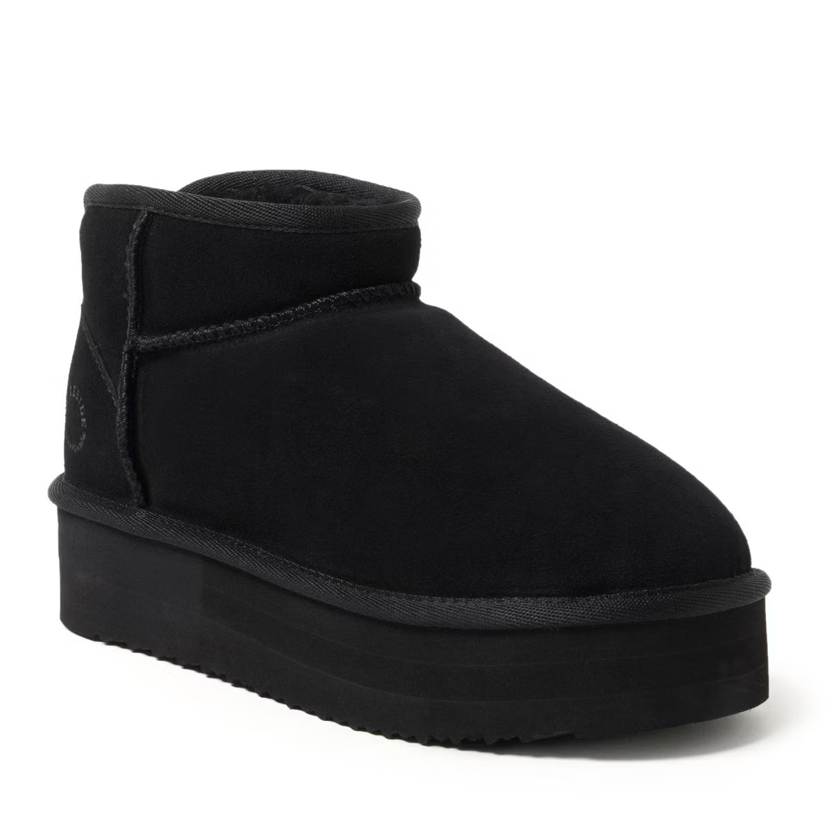 Dearfoams Women's Kingston Genuine Shearling Platform Bootie | Target