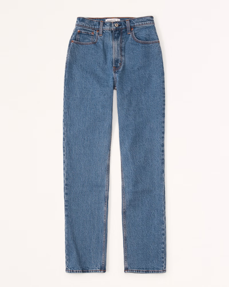 Curve Love Ultra High Rise 90s Straight Jean | Abercrombie & Fitch (UK)