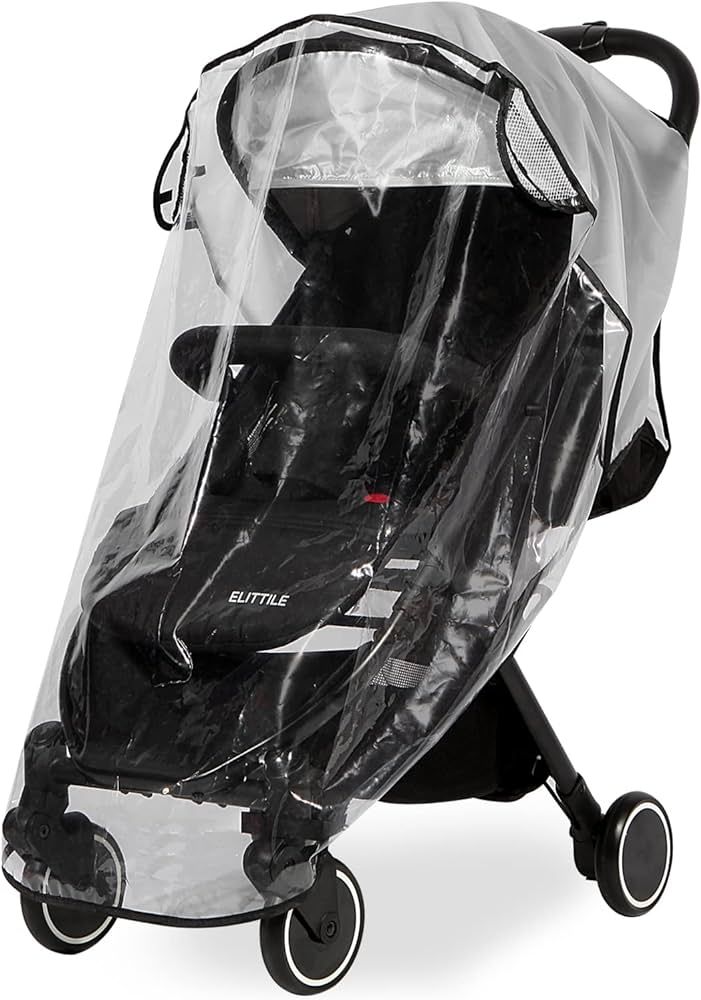 Clear Stroller Rain Cover, Universal Travel Weather Shield Breathable Baby Stroller Rain Cover fo... | Amazon (US)
