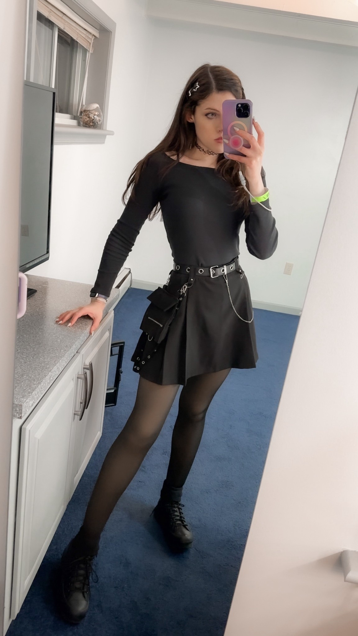 impressed I found another occasion to wear this skirt I bought for the Avril Lavigne concert ngl 💀 (it was for a 2000s themed party last night, tbh I think a lot of people have different ideas about what “Y2K” actually means.) side note the fleece lined tights worked out really well, it was like 25 degrees out 🥶 

#LTKootd #LTKgrwm #LTKdayinmylife