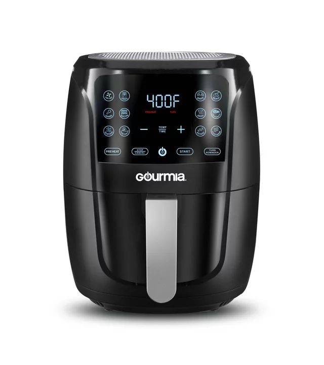Gourmia 6-Quart Digital Air Fryer with Guided Cooking, Easy Clean, Black | Walmart (US)
