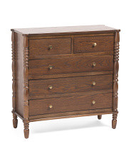 32x32 5 Drawer Spindle Dresser | TJ Maxx