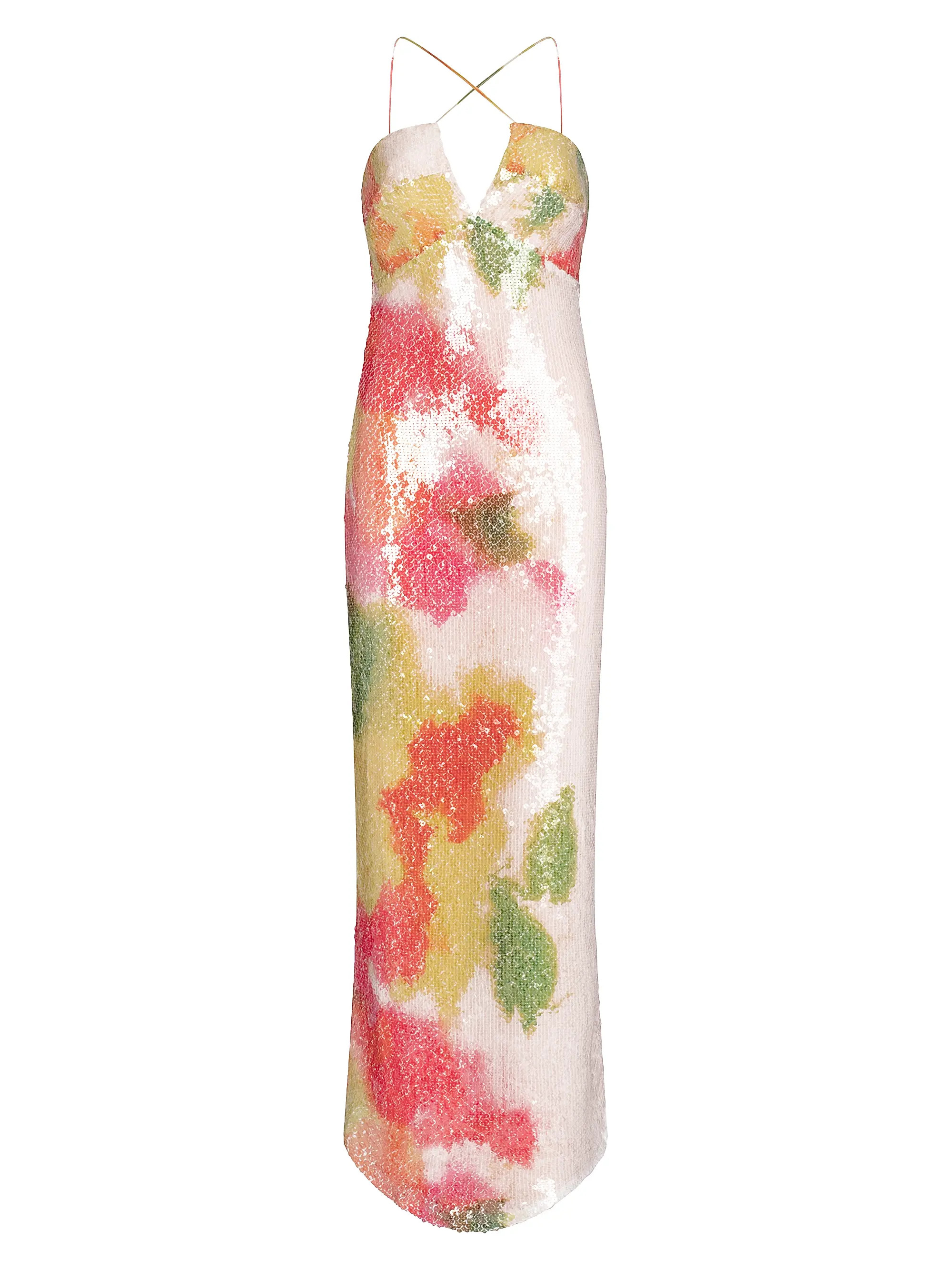 Lisseth Sequined Slip Gown | Saks Fifth Avenue