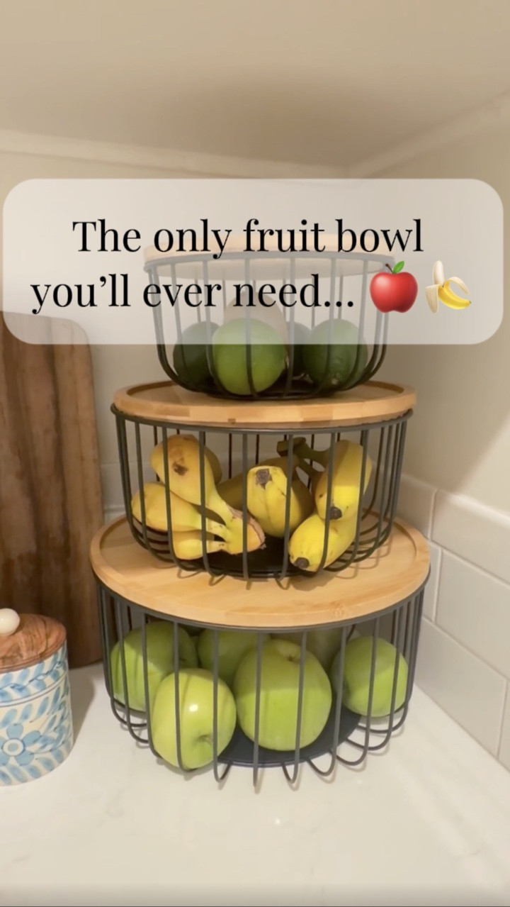 The only fruit bowl you’ll ever need. 🍎🍌

I love that it keeps everything organized without taking over my countertop. The tiered design makes it easy to grab fruit, saves space, and looks so much better than fruit scattered everywhere.

Follow for more home finds, organization, DIYs, decorating, and pet chaos. 🐾

#amazonfinds #kitchenorganization #organizedhome #amazonhome #homeorganization

#LTKmorningroutine