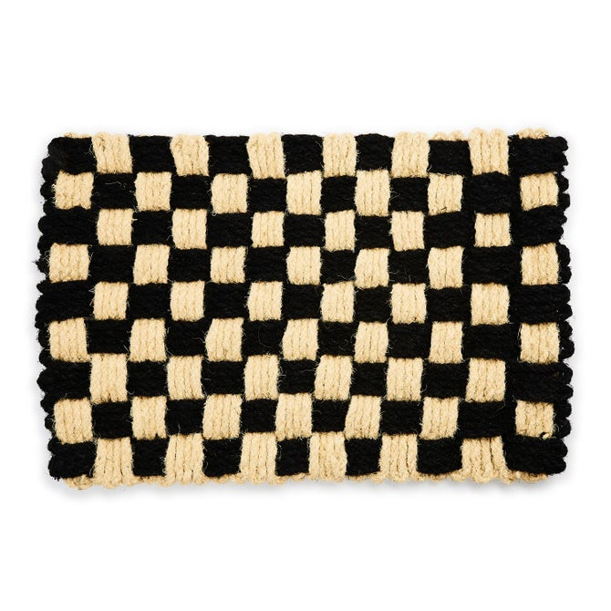 Woven Check Entrance Mat | MacKenzie-Childs
