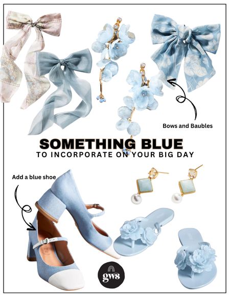 Incorporate #somethingblue on your #weddingday. We love the idea of adding #bows and #baubles with that special touch of #blue 

#LTKparties #LTKstyletip #LTKwedding